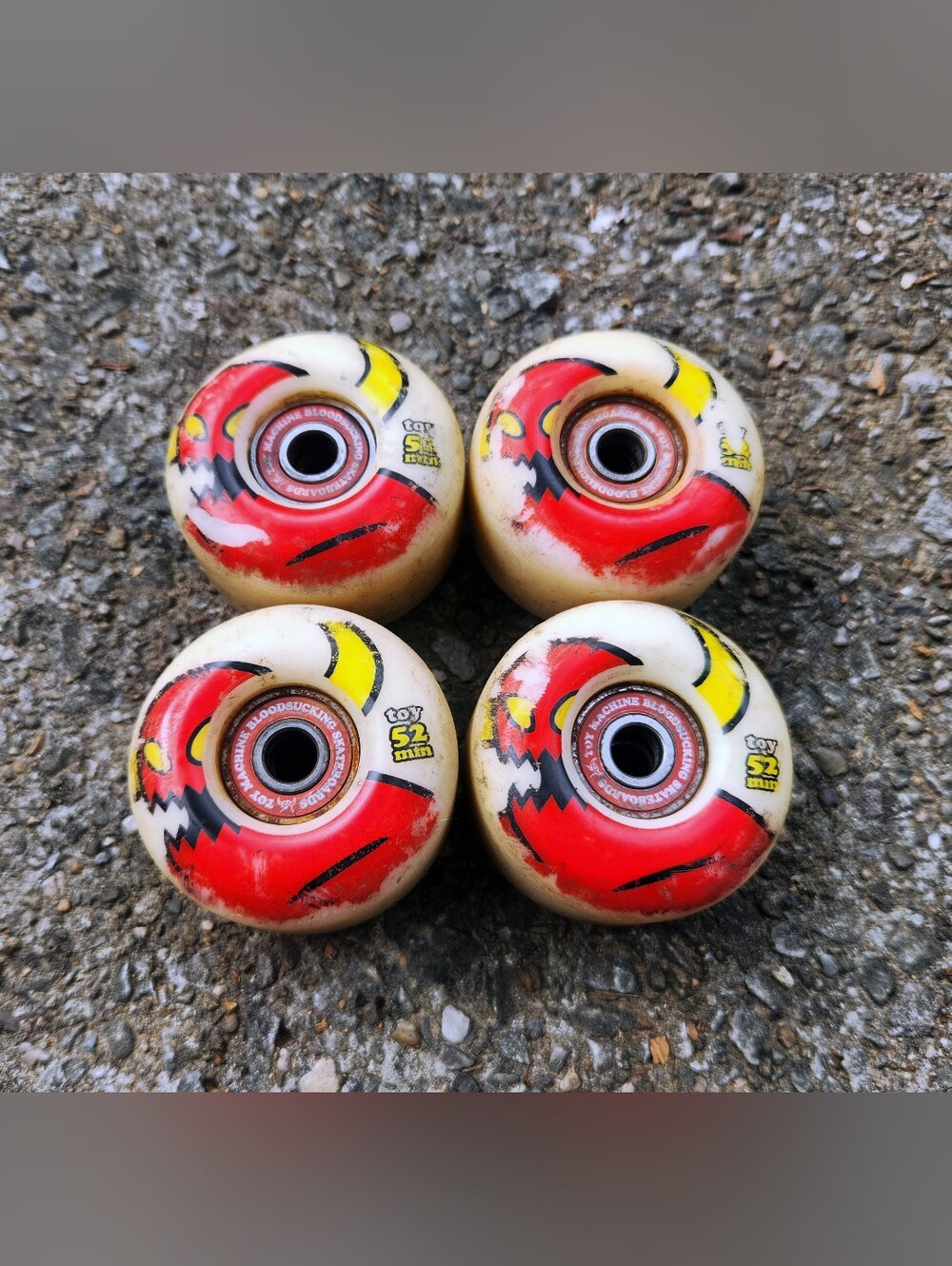 Toy Machine Skateboard Wheels + Bearings